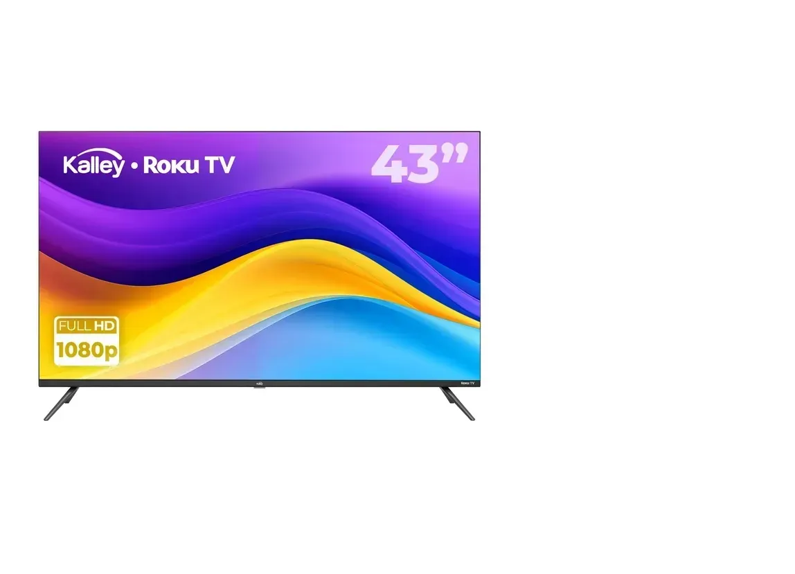 TV KALLEY 43" Pulgadas 109 cm K-RTV43FHD Smart TV Roku TV