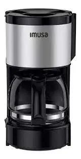 Cafetera de filtro IMUSA Perfectta 6 Tazas Inox Negra