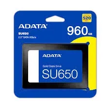 Disco Solido Ssd Adata 256gb Su650 520/450mbps 3d Nand 2.5 Color Negro