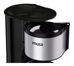 Cafetera de filtro IMUSA Perfectta 6 Tazas Inox Negra