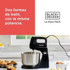 Batidora 2 En 1 Vertical y Manual Black + Decker Mx9125-2bdla Black+Decker