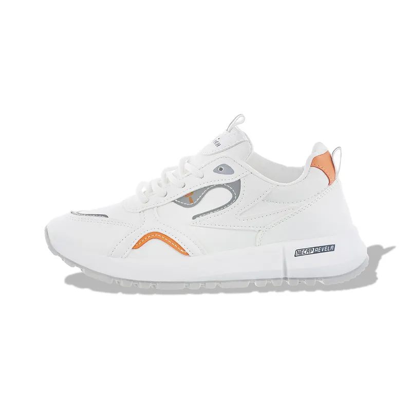 Tenis | Zapatillas | Calzado Deportivo Importado Blanca y Naranja Munbai