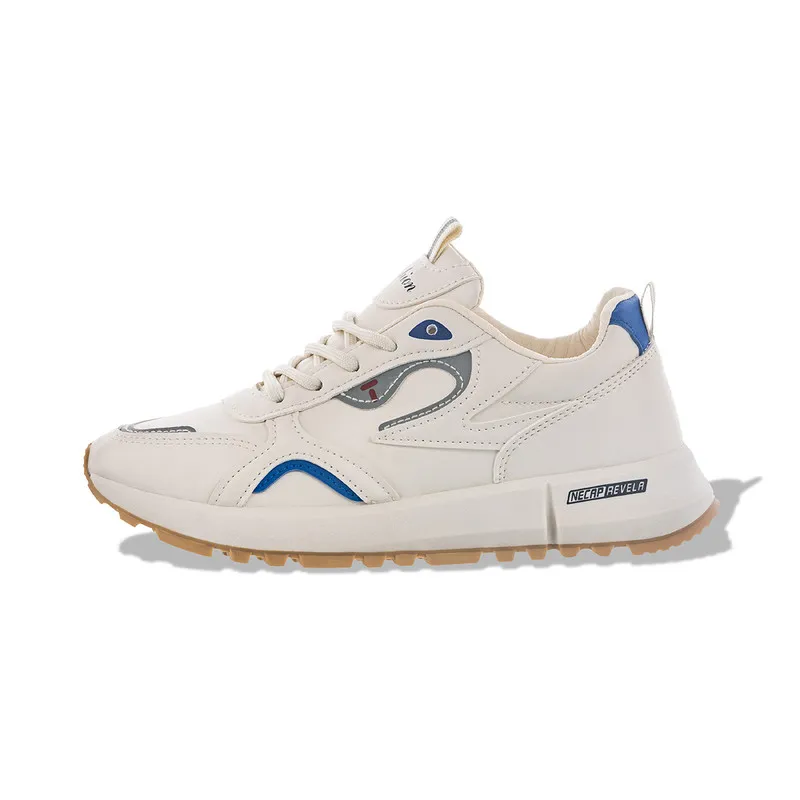 Tenis | Zapatillas | Calzado Deportivo Importado Crema y Azul Munbai