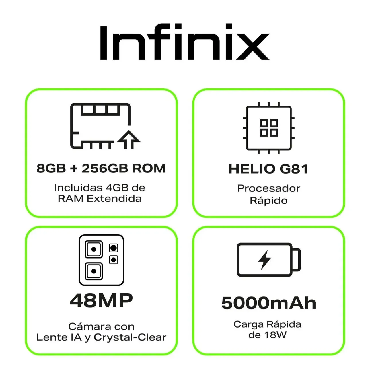 Celular infinix Hot 50I 256GB 8RAM+Audifonos Dorado 