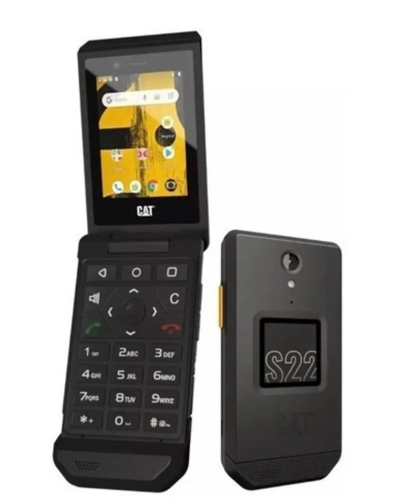 Celular CAT Flip Original Tapa S22 Tactil Negro