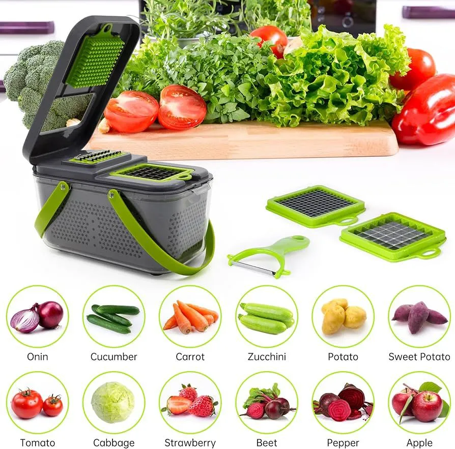 Picador Veggie Slicer 22 Piezas +Garantia 