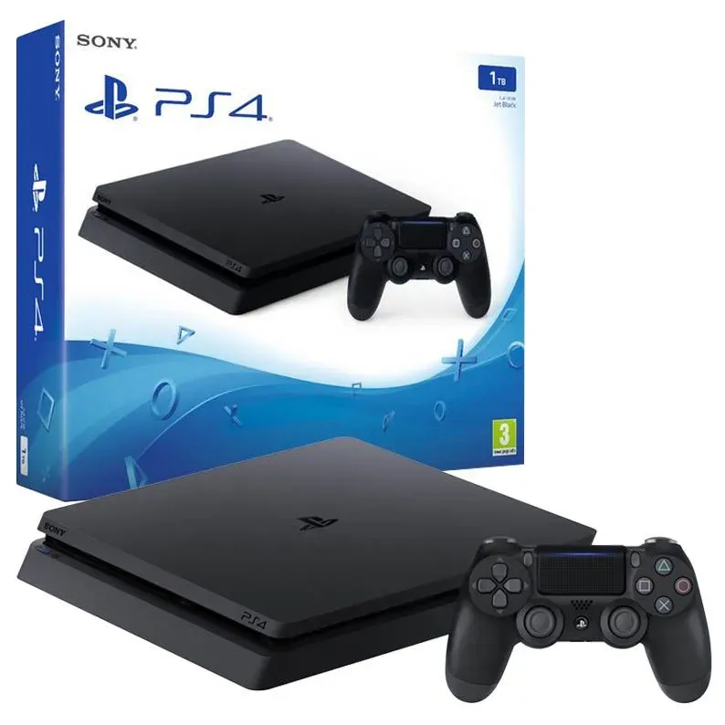 Playstation 4 Slim 1 Tera Usada+FIFA 24 Fisico +Garantia 6 Meses+Forro Control