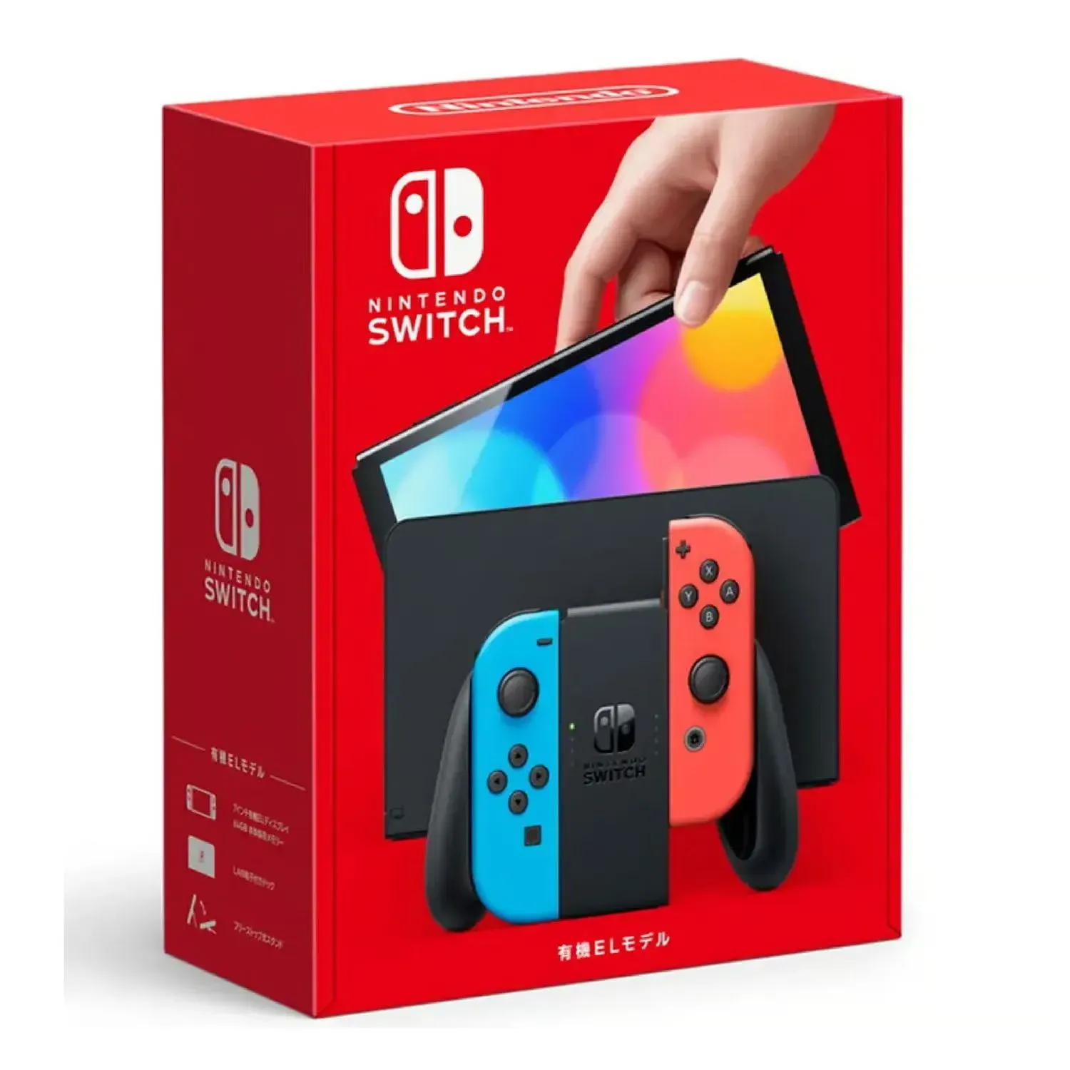 Nintendo Switch Oled  Neon +Vidrio +1 Año de Garantia