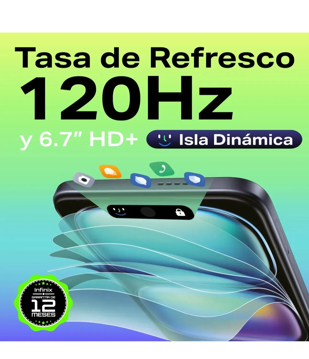 Celular infinix Hot 50I 256GB 8RAM+Audifonos Dorado 