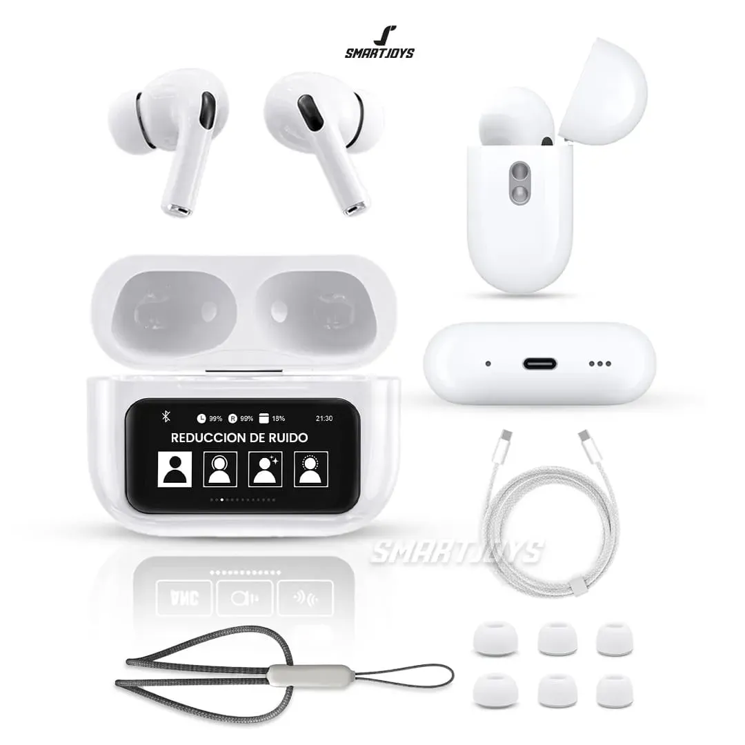 Audífonos AirPods Con Pantalla Táctil A9 Pro