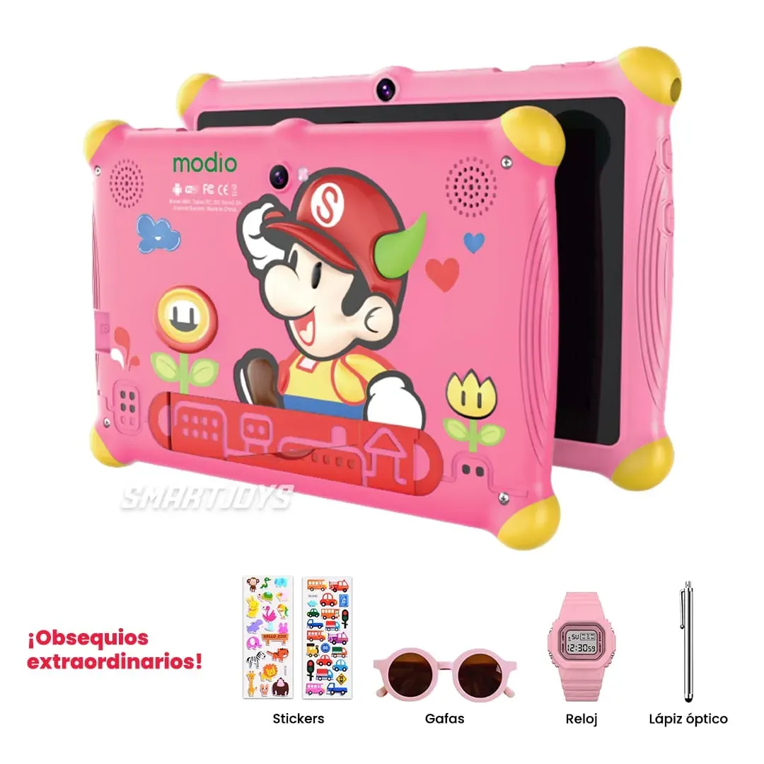 Tablet Infantil Super Mario Bros WiFi 128 GB Modio M61