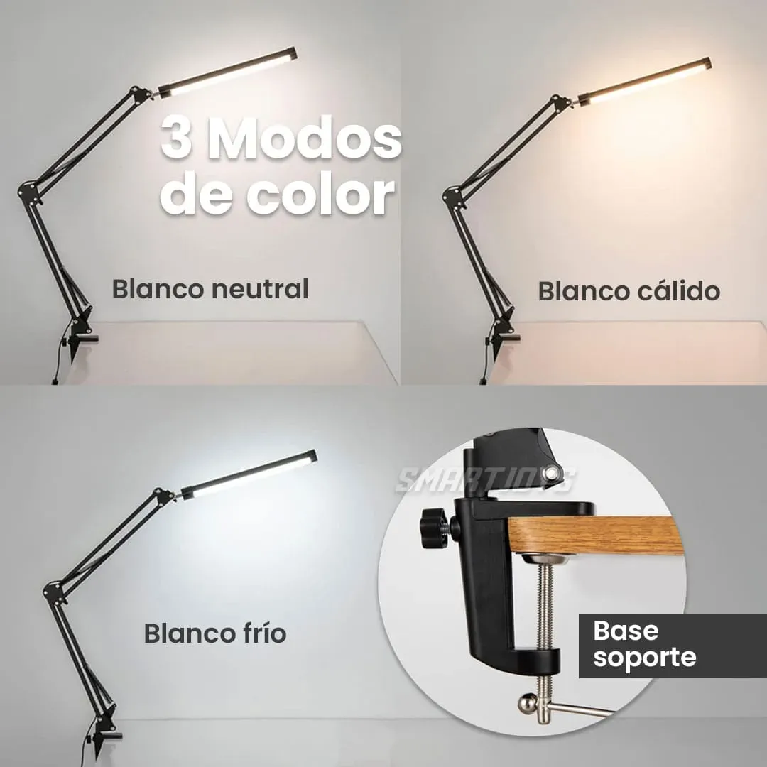 Lampara LED Metálica de Escritorio Regulable CS-TD01