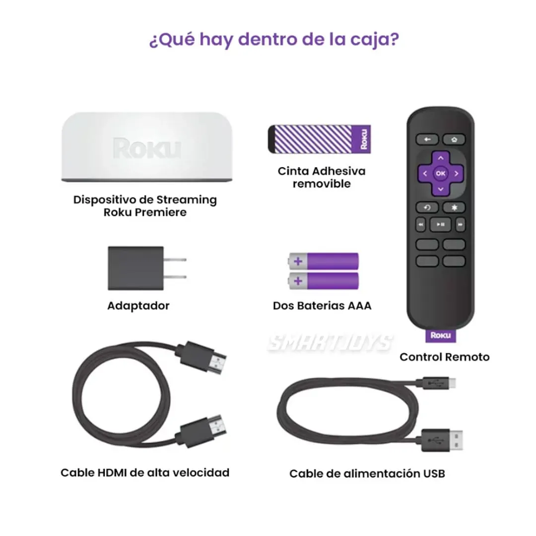 Convertidor Smart TV Roku Premier