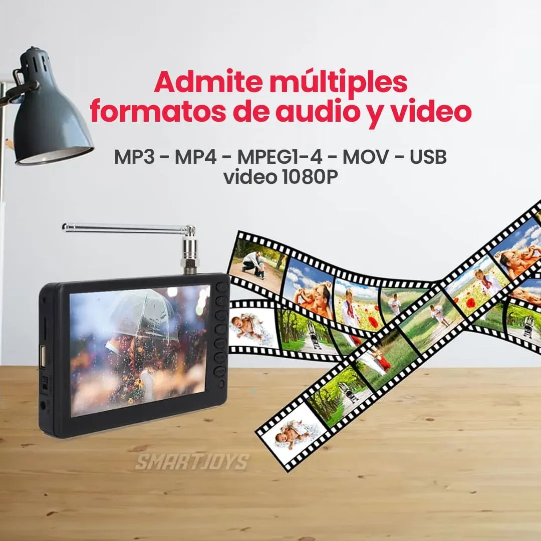 Televisor Digital De Bolsillo De 5 Pulgadas Portátil