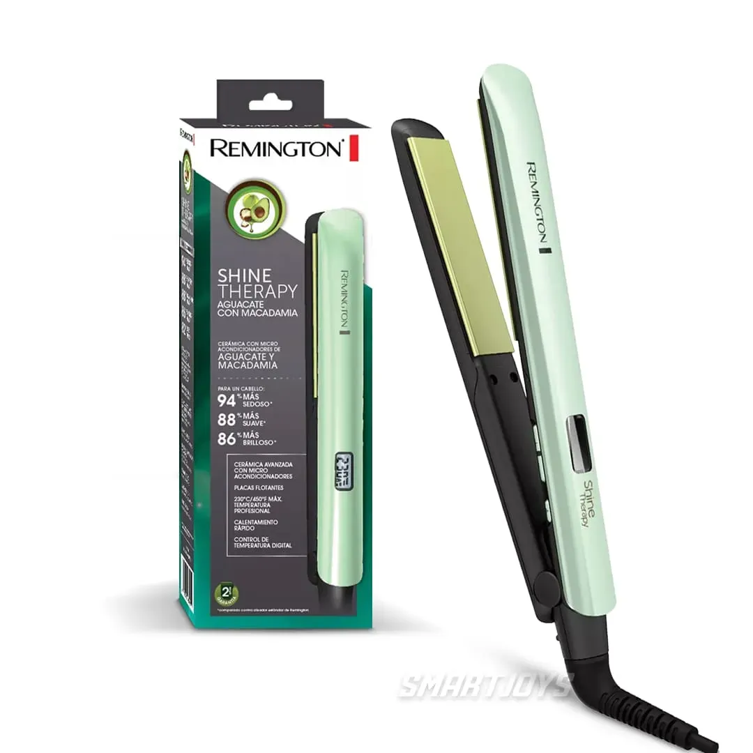 Plancha De Cabello Remington Shine Therapy Aguacate Con Macadamia S8500