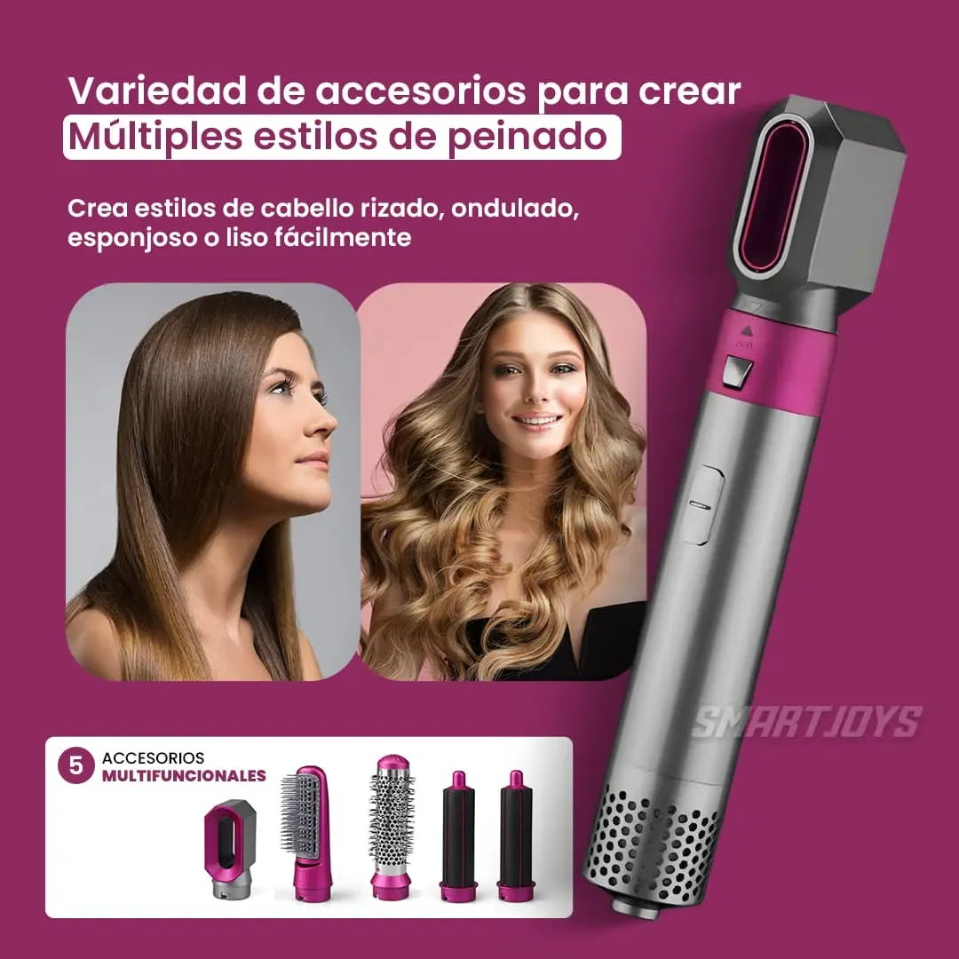 Cepillo Para El Cabello Electrico Multifuncional 5 en 1