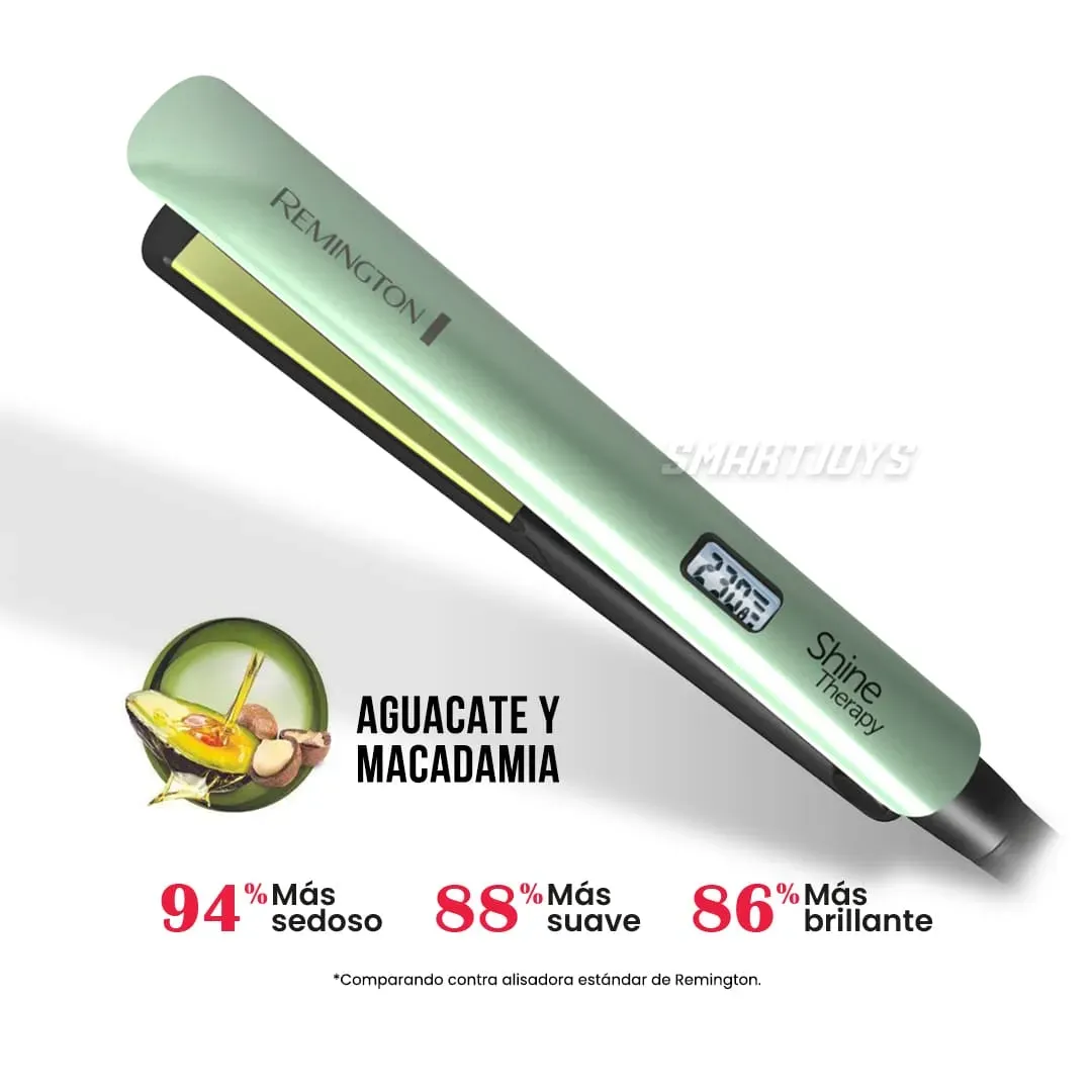 Plancha De Cabello Remington Shine Therapy Aguacate Con Macadamia S8500