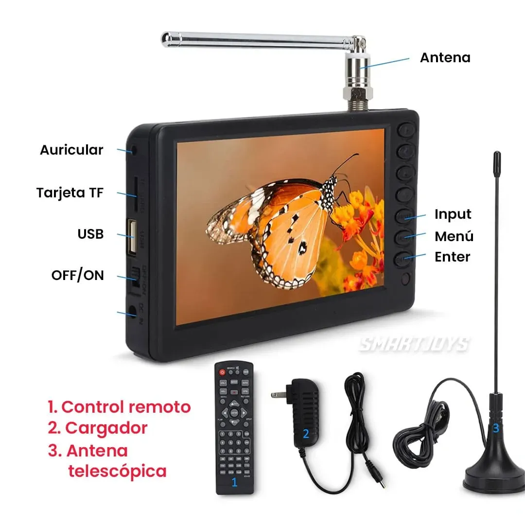 Televisor Digital De Bolsillo De 5 Pulgadas Portátil