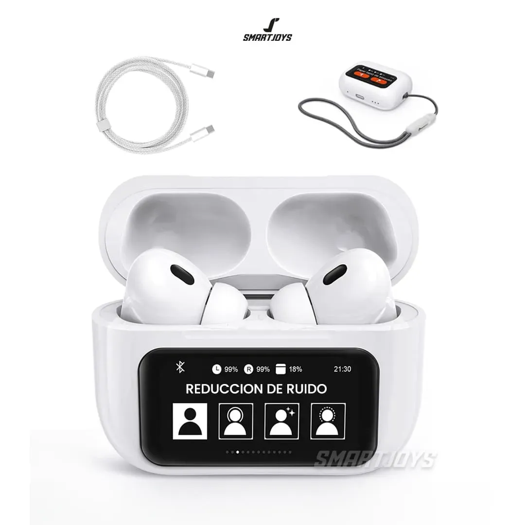 Audífonos AirPods Con Pantalla Táctil A9 Pro