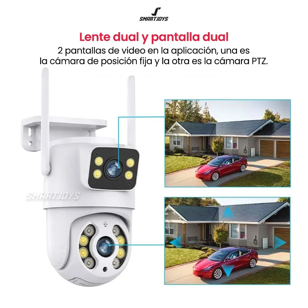 Cámara De Seguridad Exterior Doble Lente Wi-Fi MAIS-15