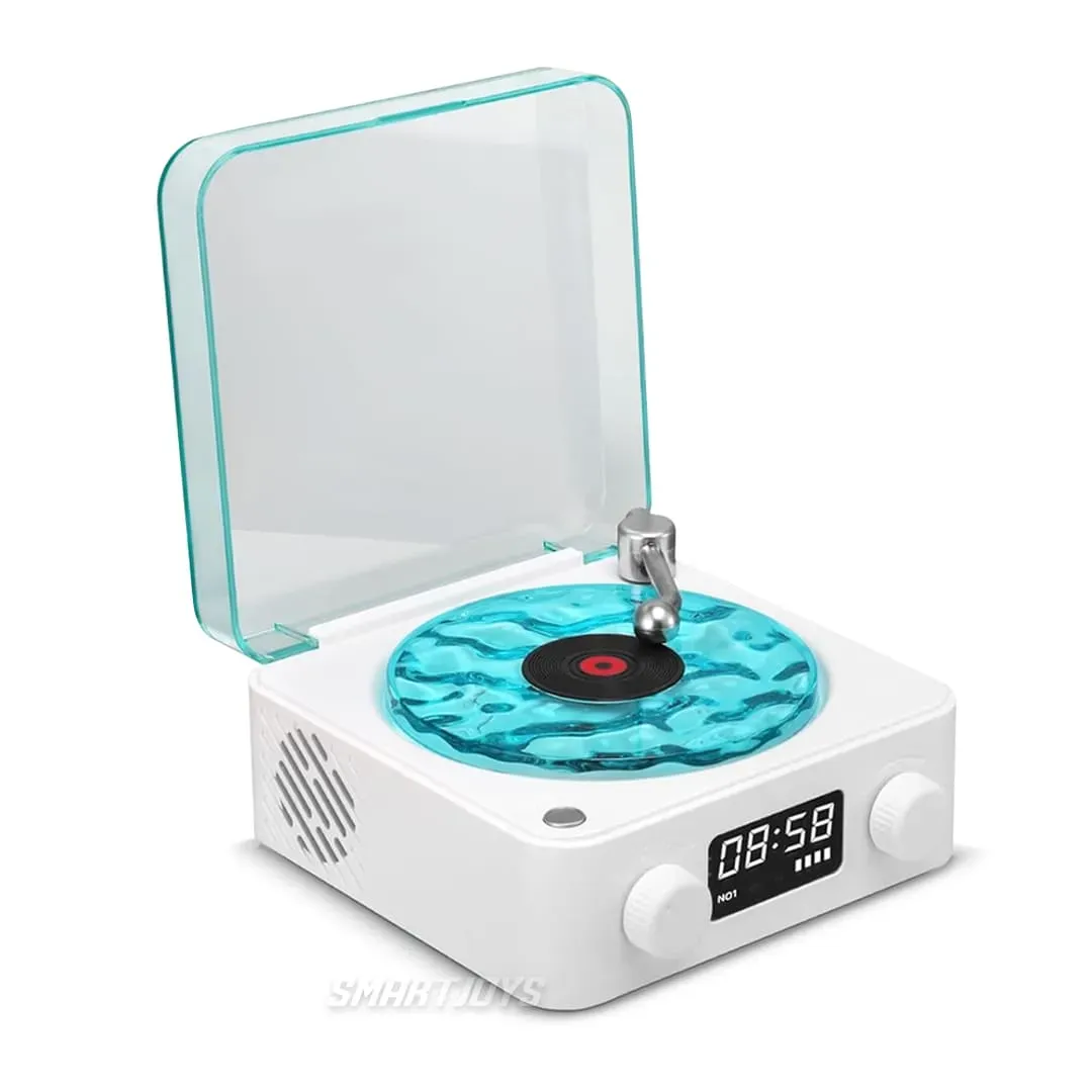 Tocadiscos Parlante Retro de Vinilo Bluetooth The Waves