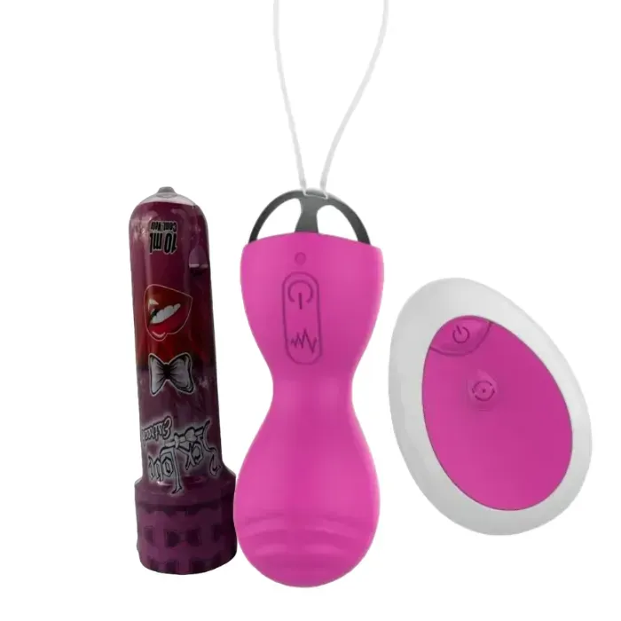 Huevo Vibrador Inalambrico A Control Remoto Xxoo Recargable + Estrechante Sex Love 10 Ml