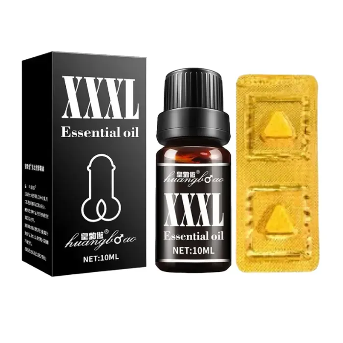 Kit Masculino Aceite Esencial Para Agrandar El Pene Xxl Afrodisíaco 10ml + Sex Bull Potenciador Sexual *2 Unidades