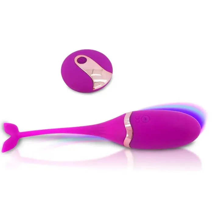 Huevo Vibrador A Control Remoto Ballena Recargable 10 Modo De Vibracion + Lubricante Intimo Neutro 30 Ml Sex Love + Lubricante Anal Dilatador Anestesico Sex Love 10 Ml