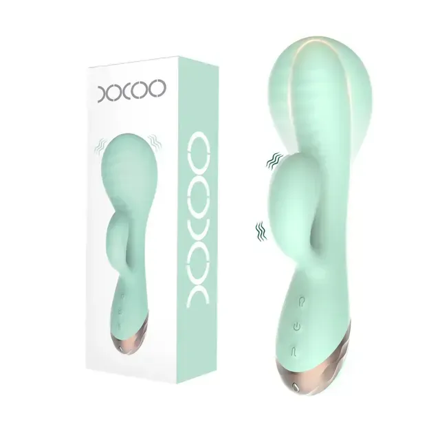 Vibrador Consolador Con Cabezal Inflable Doble Estimulo