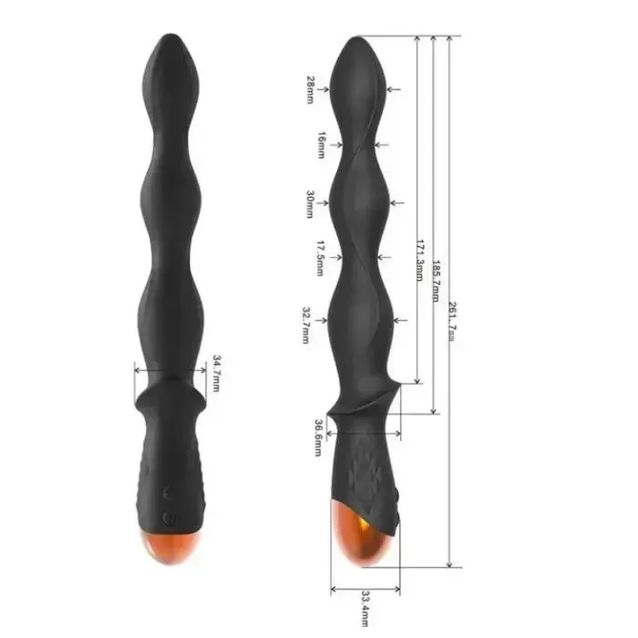 Vibrador Anal Estimulador De Prostata Y Punto G De Lujo Recargable + Lubricante Anal Sex Love 30 Ml