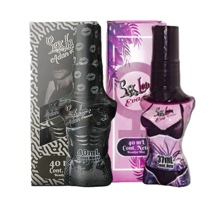 Perfume Locion Con Feromonas Adan Atrae Mujeres X40 Ml +  Perfume Locion Con Feromonas Femeninas Eva X 35 Ml Sex Love 