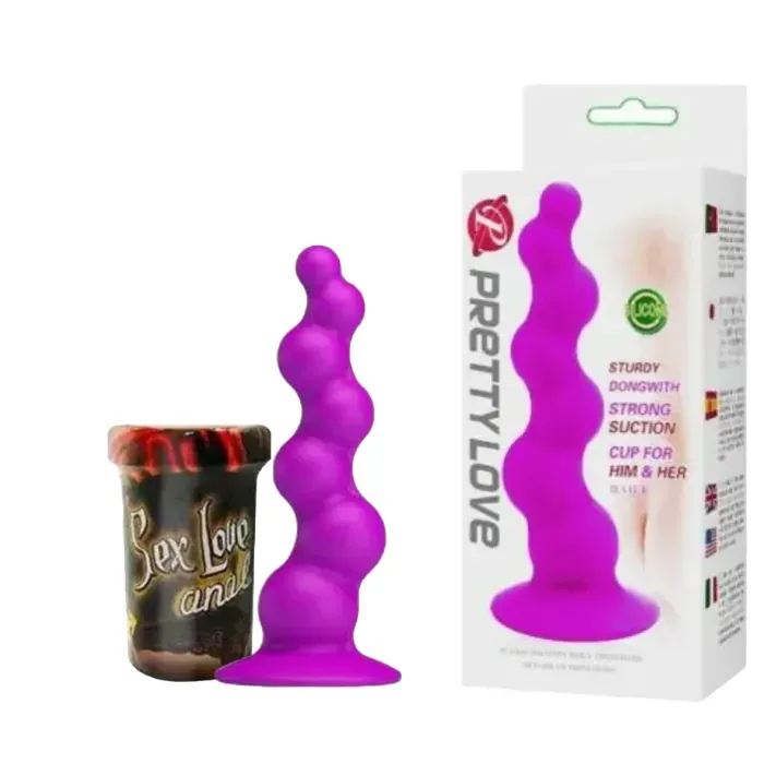 Plug Anal Iniciador Anal Pretty Love De Lujo + Lubricante Anal Sex Love 10 Ml