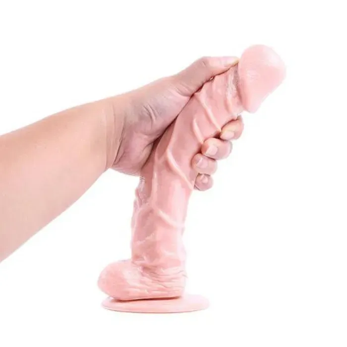 Dildo Realista Con Ventos Benson + Lubricante Neutro Sex Love 30 Ml