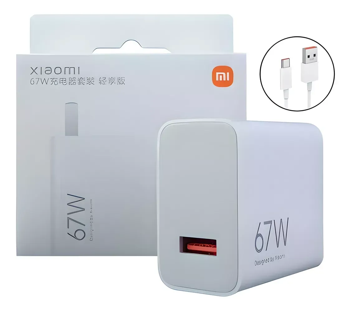 Cargador Xiaomi 67w Carga Rápida