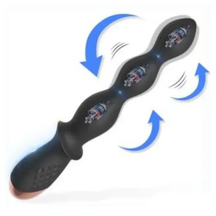 Vibrador Anal Estimulador De Prostata Y Punto G De Lujo Recargable + Lubricante Anal Sex Love 30 Ml