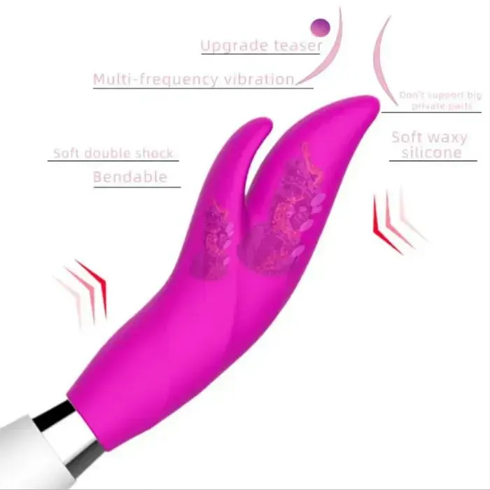 Vibrador Doble Estimulacion Punto G Y Clitoris Xoxo Delfin 10 Modo De Vibracion + Lubricante Neutro 30 Ml Sex Love