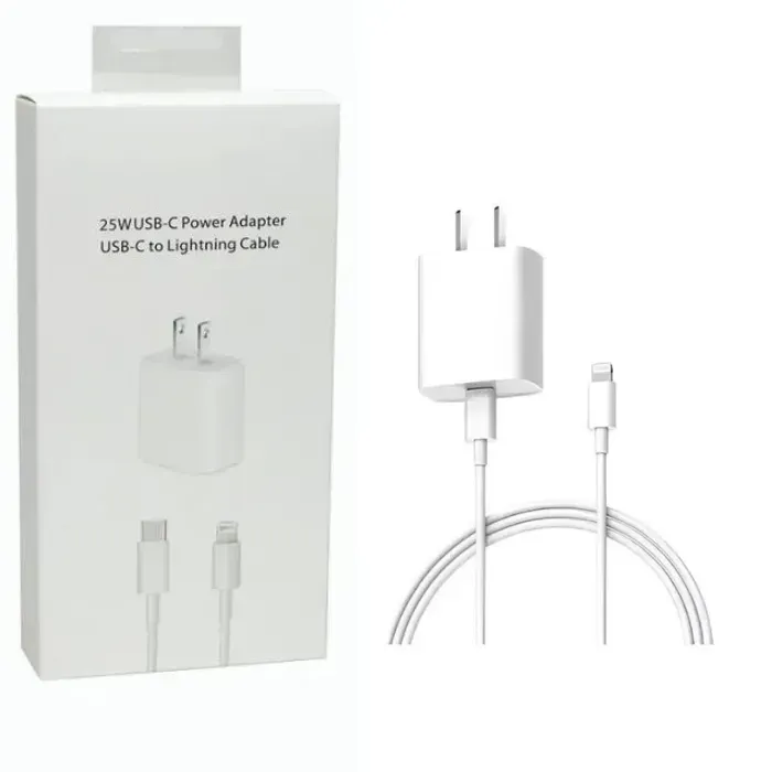 Cargador 25w Usb Tipo Ca Lightning Iphone Carga Rapida