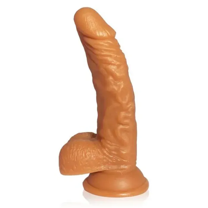 Dildo Consolador Realista Ventosa Y Chupa 18.5 Cm Lucas