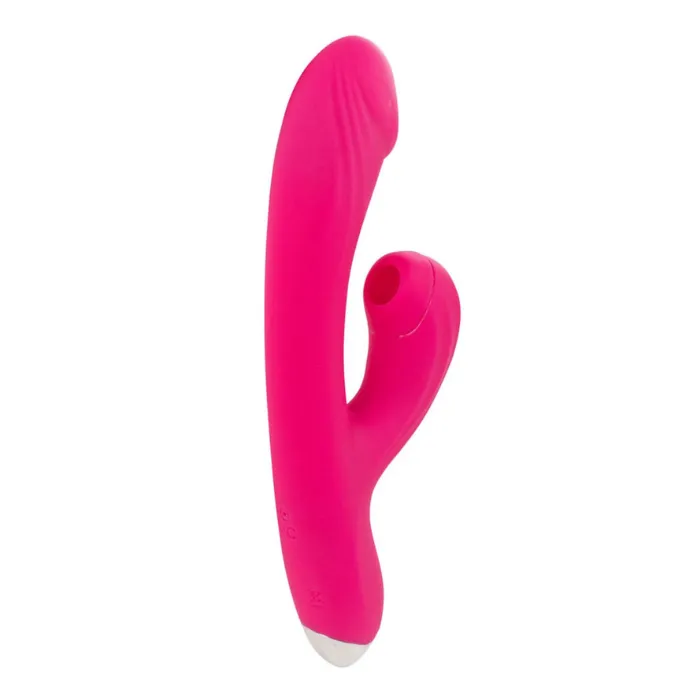 Vibrador Succionador De Clítoris Alta Gama 10 Modo De Vibracion + 10 De Succión Con Calefaccion (Recargable) Flora