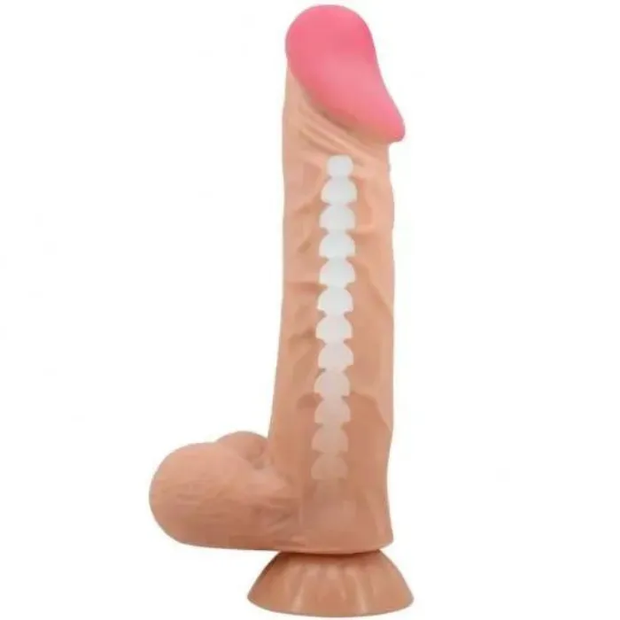 Dildo Vibrador Consolador Ultra Realista Con Piel Deslizable Y Control Alambrico