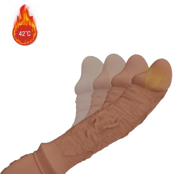 Vibrador dildo consolador  estilulador de punto g con calefacción (recargable)