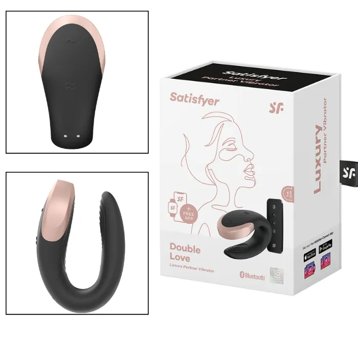 Satisfyer Vibrador Double Love Con App Y Control Inalambrico De Lujo Doble Estimulacion 