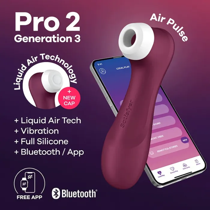 Satisfyer Pro 2 Succionador De Clitoris  Generation 3 Interactivo Control Por App Y Bluetooth Larga Distancia