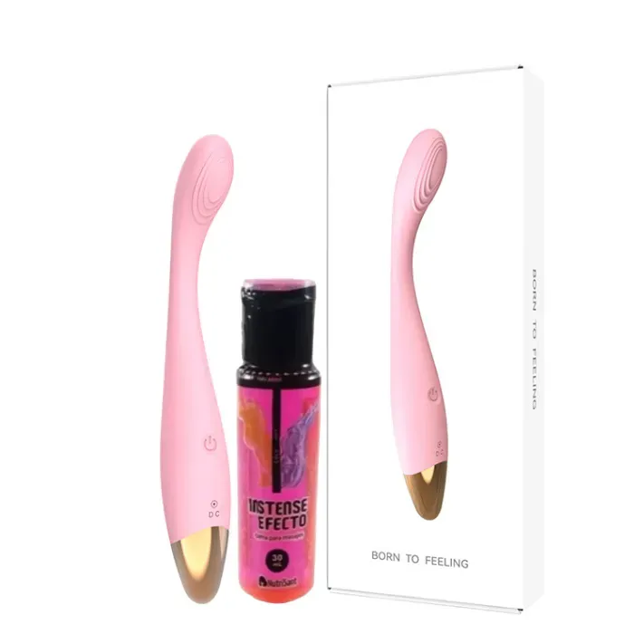 Vibrador Consolador Punto G Estimulador De Clitoris 12 Modo De Vibracion (Recargable) De Lujo Sagan + Multiorgasmo Intenso Efecto X 30ml