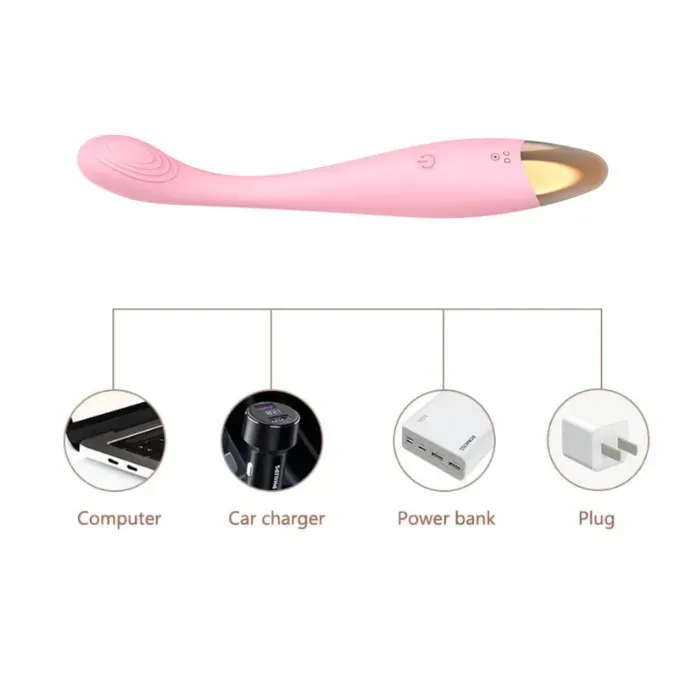 Vibrador Consolador Punto G Estimulador De Clitoris 12 Modo De Vibracion (Recargable) De Lujo Sagan + Multiorgasmo Intenso Efecto X 30ml