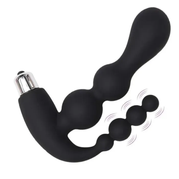 Vibrador Estimulador Prostatico Vibrador Anal Estimulador Próstata + Lubricante Anal Dilatador Anestesico Sex Love 30 Ml 