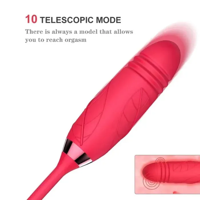 Vibrador Rosa Consolador De Lujo 2 En 1 Punto G Y Clítoris Juguete Sexual 