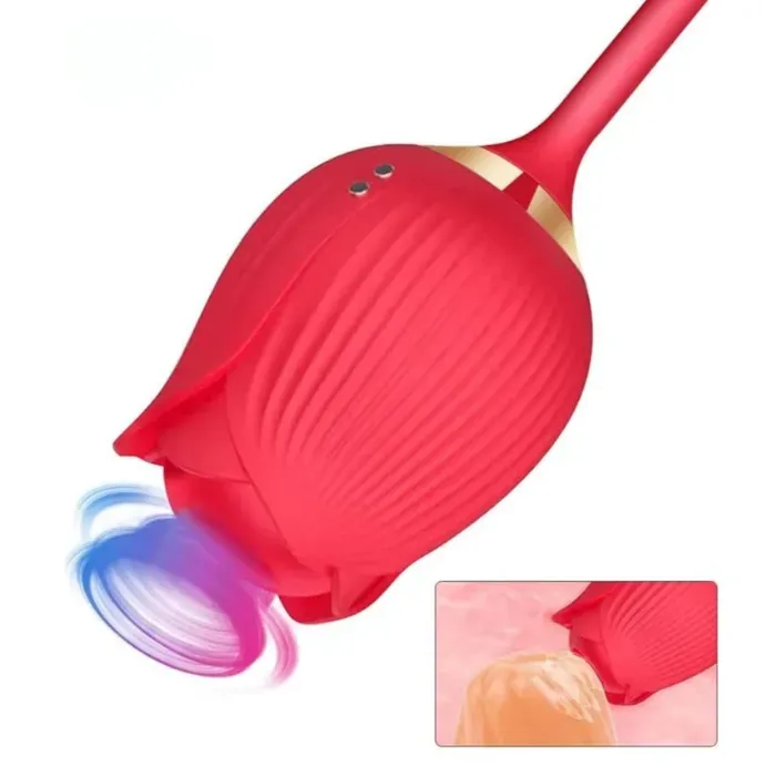 Vibrador Rosa Consolador De Lujo 2 En 1 Punto G Y Clítoris Juguete Sexual 