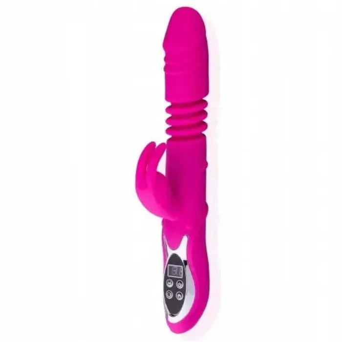 Vibrador Consolador Con Calefacción Telescópico Y Pulso Automático Rabbit