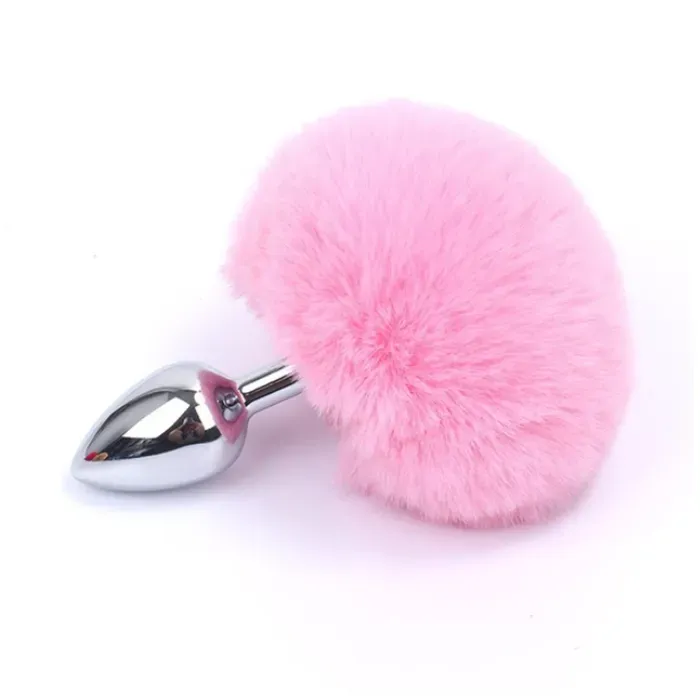 Esposas Eróticas Fetiche Sadomasoquismo Peluche + Tapon Anal Cola De Conejo Rosa